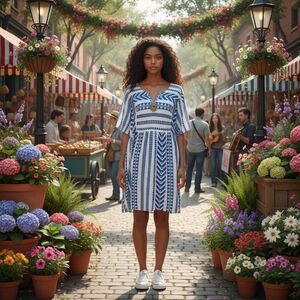 Old Navy NWT Aztec Cotton Blend V-Neck Mini Swag Dress Size XL